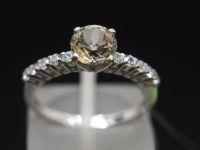 Серебряное кольцо 925 пробы с натуральным бериллом 0.88 карат - 76