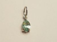 Серебряная подвеска с натуральным бериллом - 100
