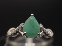 Серебряное кольцо с бериллом -159